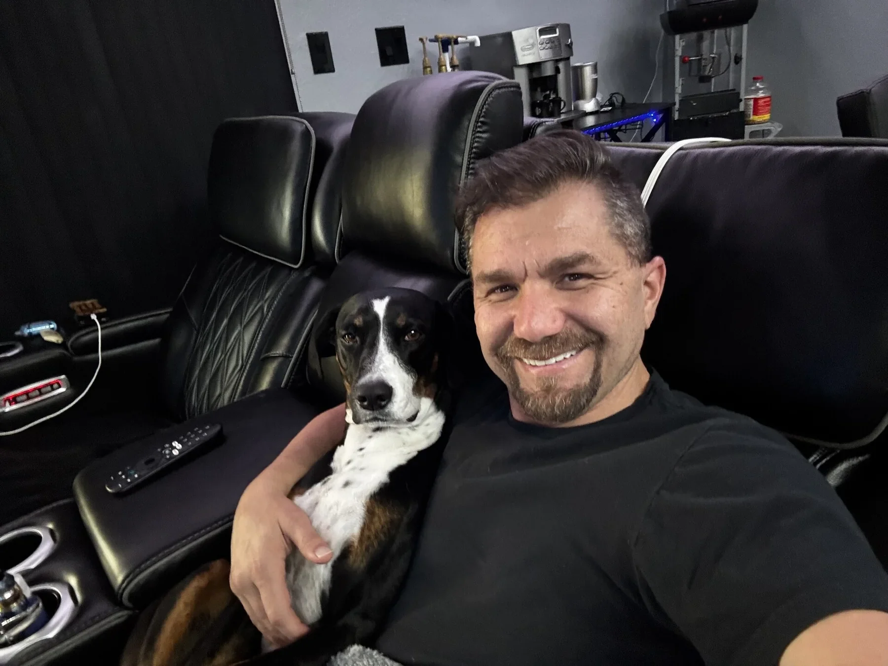 Chris with his dog